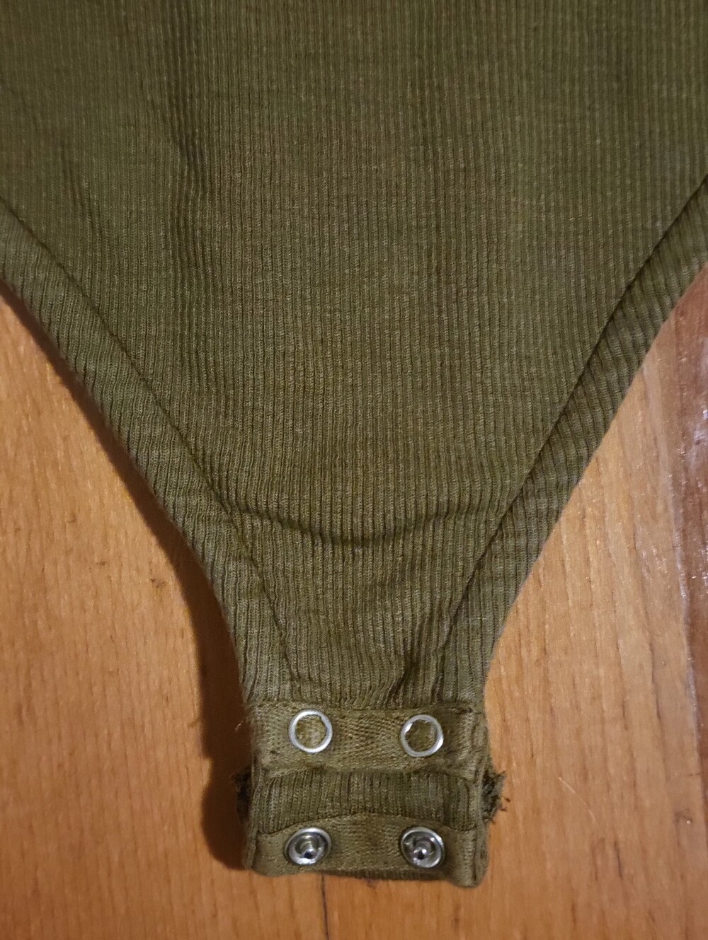 ALL SAINTS Ribbed Racerback Norma Bodysuit, Olive - Picture 6 of 9